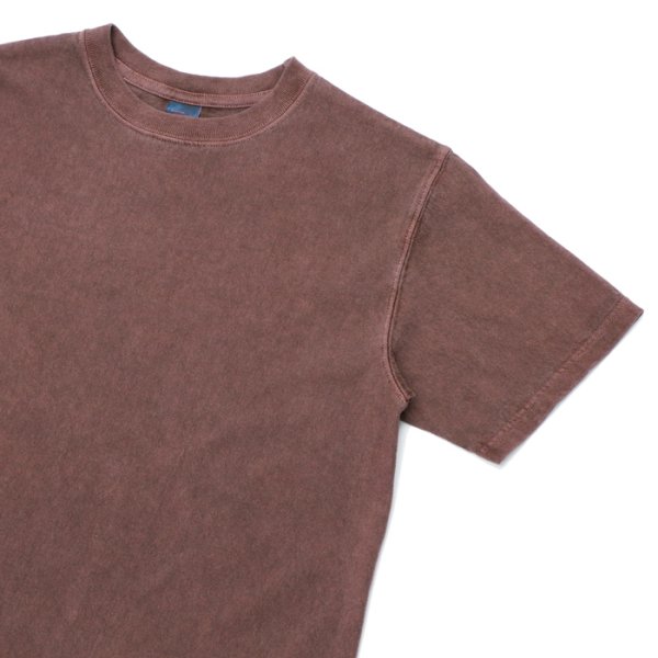 画像7: Good On(グッドオン)Short Sleeve Crew Neck Tee(ショートスリーブクルーネックTシャツ)"Pigment Dye" / Mocha(モカ)・Bordeaux(ボルドー) (7)