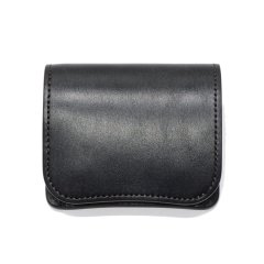 WILD SWANS（ワイルドスワンズ）PALM-V2（パームV2）コンパクトウォレット"フルグレインブライドル"/Black（ブラック）