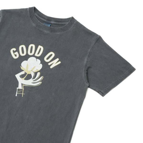 画像4: Good On（グッドオン）Logo Print Short Sleeve Crew Neck Tee（ロゴプリントショートスリーブクルーネックTシャツ）"GOOD COTTON" / Lt.Purple（ライトパープル） (4)