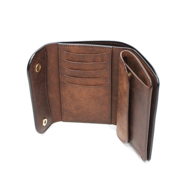 画像5: WILD SWANS(ワイルドスワンズ)BYRNE(バーン)3つ折りウォレット"プエブロ"/Tobacco(タバコ) (5)