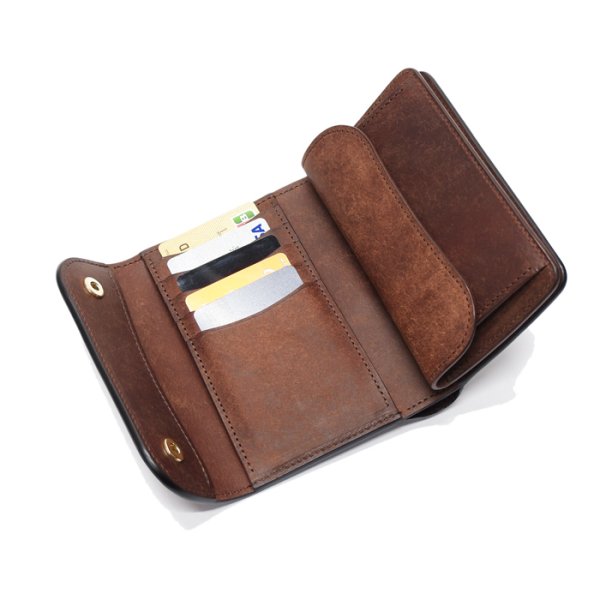 画像7: WILD SWANS(ワイルドスワンズ)BYRNE(バーン)3つ折りウォレット"プエブロ"/Tobacco(タバコ) (7)