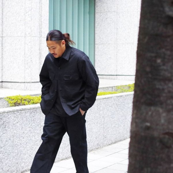 画像11: *A VONTADE(アボンタージ)H.B.T.Utility Jacket(HBTユーティリティージャケット)"Military Herringbone" / Ink Black(インクブラック) (11)