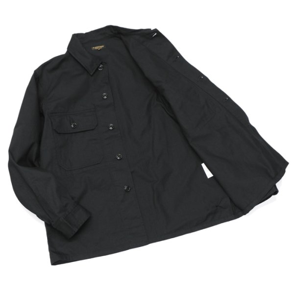 画像4: *A VONTADE(アボンタージ)H.B.T.Utility Jacket(HBTユーティリティージャケット)"Military Herringbone" / Ink Black(インクブラック) (4)