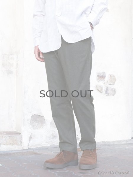 画像12: *A VONTADE（アボンタージ）Slim Easy Slacks Ver.2（スリムイージースラックスVer.2）"TR Stretch Serge" / Dk.Charcoal（ダークチャコール）※Ｓサイズのみ (12)