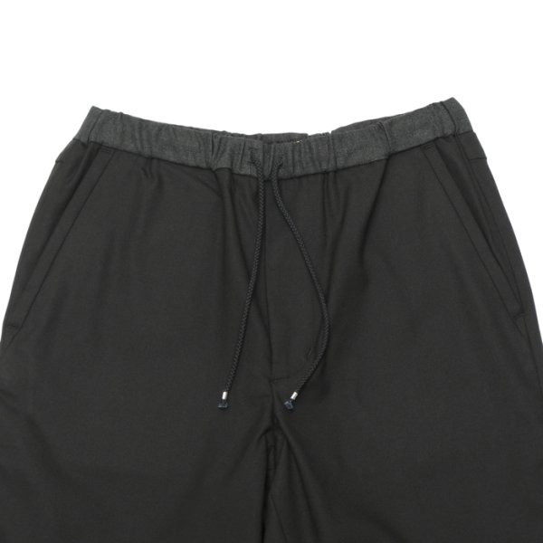 画像2: *A VONTADE(アボンタージ)Slim Easy Slacks Ver.2(スリムイージースラックスVer.2)”TR Stretch Serge" / Black(ブラック) (2)
