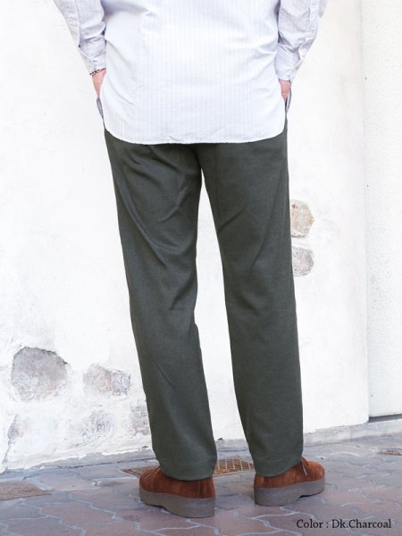 画像11: *A VONTADE(アボンタージ)Slim Easy Slacks Ver.2(スリムイージースラックスVer.2)"TR Stretch Serge" / Dk.Charcoal(ダークチャコール) (11)