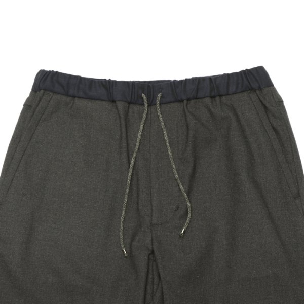 画像2: *A VONTADE(アボンタージ)Slim Easy Slacks Ver.2(スリムイージースラックスVer.2)"TR Stretch Serge" / Dk.Charcoal(ダークチャコール) (2)