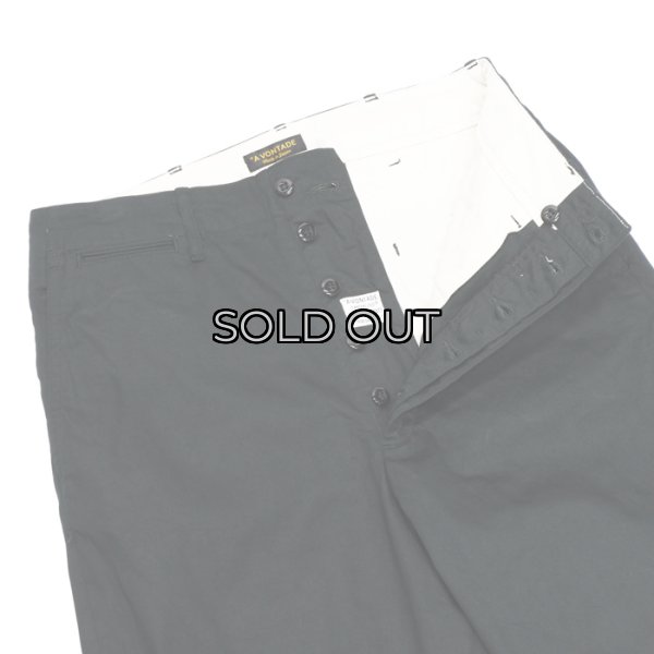 画像3: *A VONTADE（アボンタージ）Type 45 Chino Trousers（タイプ45チノトラウザーズ）"Classic Selvedge Twill"/ Black（ブラック）【裾上げ無料】 (3)
