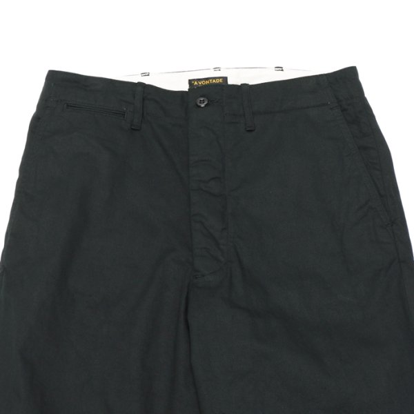 画像2: *A VONTADE（アボンタージ）Type 45 Chino Trousers（タイプ45チノトラウザーズ）"Classic Selvedge Twill"/ Black（ブラック）【裾上げ無料】 (2)