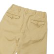 画像5: A VONTADE（アボンタージ）Type 45 Chino Trousers-Wide Fit-（タイプ45チノトラウザーズ）Classic Selvedge Twill/Beige（ベージュ）【裾上げ無料】 (5)