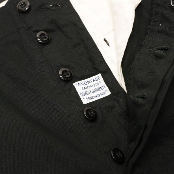 画像4: *A VONTADE（アボンタージ）Type 45 Chino Trousers（タイプ45チノトラウザーズ）"Classic Selvedge Twill"/ Black（ブラック）【裾上げ無料】 (4)