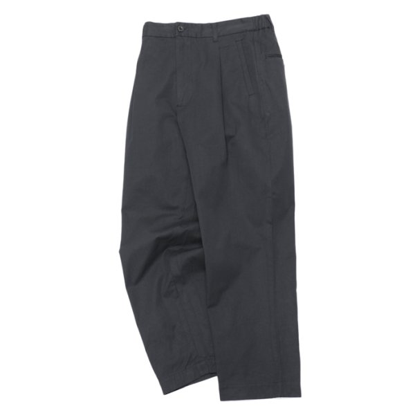 画像1: *A VONTADE（アボンタージ）1 Tuck Easy Trousers（1タックイージートラウザーズ）”Original Yarn Dyed Gabardine" / Deep Navy（ディープネイビー）【裾上げ無料】 (1)
