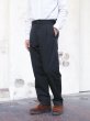 画像14: *A VONTADE（アボンタージ）1 Tuck Easy Trousers（1タックイージートラウザーズ）”Original Yarn Dyed Gabardine" / Deep Navy（ディープネイビー）【裾上げ無料】 (14)