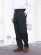 画像14: A VONTADE（アボンタージ）1 Tuck Easy Trousers（1タックイージートラウザーズ）Original Yarn Dyed Gabardine/Deep Navy（ディープネイビー）【裾上げ無料】 (14)