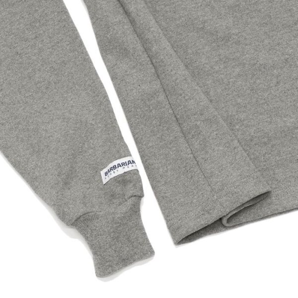 画像5: BARBARIAN(バーバリアン)Heavy Weight Rugby Collar Shirt(ヘビーウェイト ラグビーカラーシャツ) "SOLID" / Oxford(オックスフォードグレー) (5)