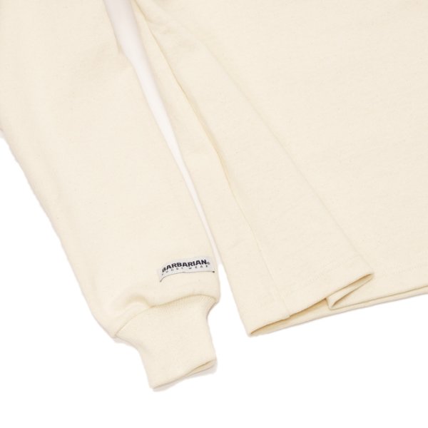 画像5: BARBARIAN(バーバリアン)Heavy Weight Rugby Collar Shirt(ヘビーウェイト ラグビーカラーシャツ) "SOLID" / Ivory(アイボリー) (5)