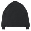 画像2: BARBARIAN（バーバリアン）Heavy Weight Rugby Collar Shirt（ヘビーウェイト ラグビーカラーシャツ） "SOLID" / Black（ブラック） (2)