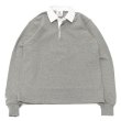 画像1: BARBARIAN（バーバリアン）Heavy Weight Rugby Collar Shirt（ヘビーウェイト ラグビーカラーシャツ） "SOLID" / Oxford（オックスフォードグレー） (1)