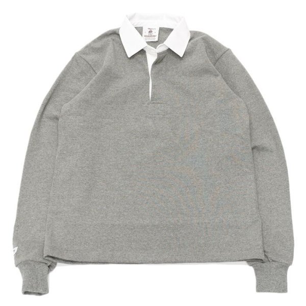 画像1: BARBARIAN（バーバリアン）Heavy Weight Rugby Collar Shirt（ヘビーウェイト ラグビーカラーシャツ） "SOLID" / Oxford（オックスフォードグレー） (1)