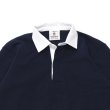 画像3: BARBARIAN（バーバリアン）Heavy Weight Rugby Collar Shirt（ヘビーウェイト ラグビーカラーシャツ） "SOLID" / Navy（ネイビー） (3)