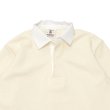 画像3: BARBARIAN（バーバリアン）Heavy Weight Rugby Collar Shirt（ヘビーウェイト ラグビーカラーシャツ） "SOLID" / Ivory（アイボリー） (3)