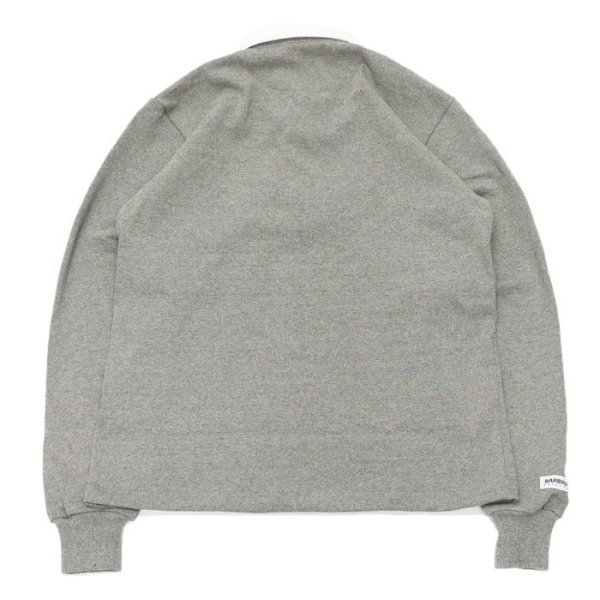 画像2: BARBARIAN(バーバリアン)Heavy Weight Rugby Collar Shirt(ヘビーウェイト ラグビーカラーシャツ) "SOLID" / Oxford(オックスフォードグレー) (2)