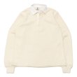 画像1: BARBARIAN（バーバリアン）Heavy Weight Rugby Collar Shirt（ヘビーウェイト ラグビーカラーシャツ） "SOLID" / Ivory（アイボリー） (1)