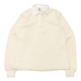 BARBARIAN（バーバリアン）Heavy Weight Rugby Collar Shirt（ヘビーウェイト ラグビーカラーシャツ） "SOLID" / Ivory（アイボリー）