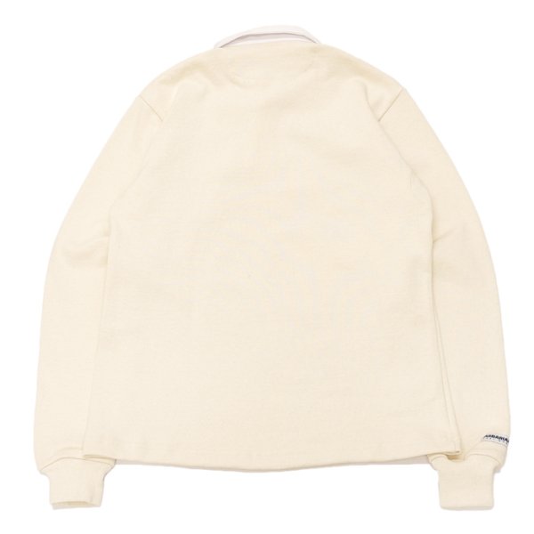 画像2: BARBARIAN(バーバリアン)Heavy Weight Rugby Collar Shirt(ヘビーウェイト ラグビーカラーシャツ) "SOLID" / Ivory(アイボリー) (2)