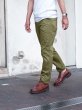 画像12: F.O.B FACTORY（エフオービーファクトリー）NARROW U.S TROUSERS（ナローUSトラウザーズ）HEAVY WEST POINT/Olive（オリーブ）【裾上げ無料】 (12)