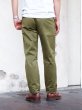 画像11: F.O.B FACTORY（エフオービーファクトリー）NARROW U.S TROUSERS（ナローUSトラウザーズ）HEAVY WEST POINT/Olive（オリーブ）【裾上げ無料】 (11)