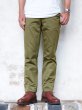 画像9: F.O.B FACTORY（エフオービーファクトリー）NARROW U.S TROUSERS（ナローUSトラウザーズ）HEAVY WEST POINT/Olive（オリーブ）【裾上げ無料】 (9)