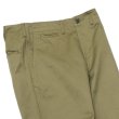 画像5: F.O.B FACTORY（エフオービーファクトリー）NARROW U.S TROUSERS（ナローUSトラウザーズ）HEAVY WEST POINT/Olive（オリーブ）【裾上げ無料】 (5)