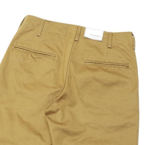 画像4: F.O.B FACTORY(エフオービーファクトリー)NARROW U.S TROUSERS(ナローUSトラウザーズ)"Heavy West Point Chino" / Khaki(カーキ)【裾上げ無料】 (4)