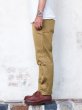 画像10: F.O.B FACTORY（エフオービーファクトリー）NARROW U.S TROUSERS（ナローUSトラウザーズ）HEAVY WEST POINT/Khaki（カーキ）【裾上げ無料】 (10)