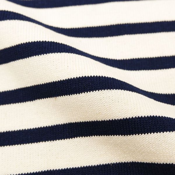 画像6: SAINT JAMES(セントジェームス)OUESSANT"ELBOW PATCH"(ウエッソンエルボーパッチ)/ECRU×MARINE+MARINE(キナリ×マリン+マリン) (6)