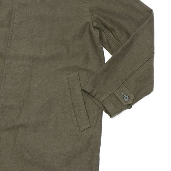 画像5: F.O.B FACTORY(エフオービーファクトリー)FRENCH BASK COAT(フレンチバスクコート)"CL DOUBLECLOTH BACK SATIN" / Charcoal(チャコールグレー) (5)