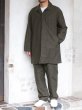 画像11: F.O.B FACTORY（エフオービーファクトリー）FRENCH BASK COAT（フレンチバスクコート）CL DOUBLECLOTH BACK SATIN/Charcoal（チャコールグレー） (11)