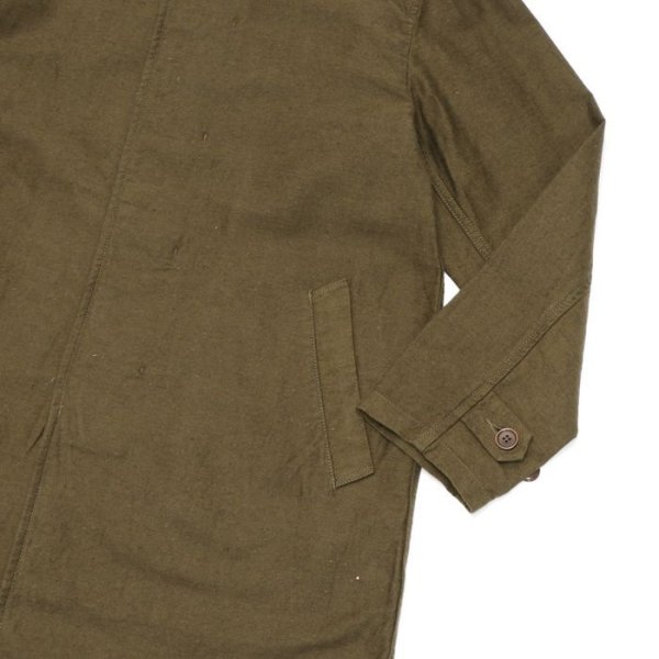 画像5: F.O.B FACTORY(エフオービーファクトリー)FRENCH BASK COAT(フレンチバスクコート)CL DOUBLECLOTH BACK SATIN/Olive(オリーブ) (5)