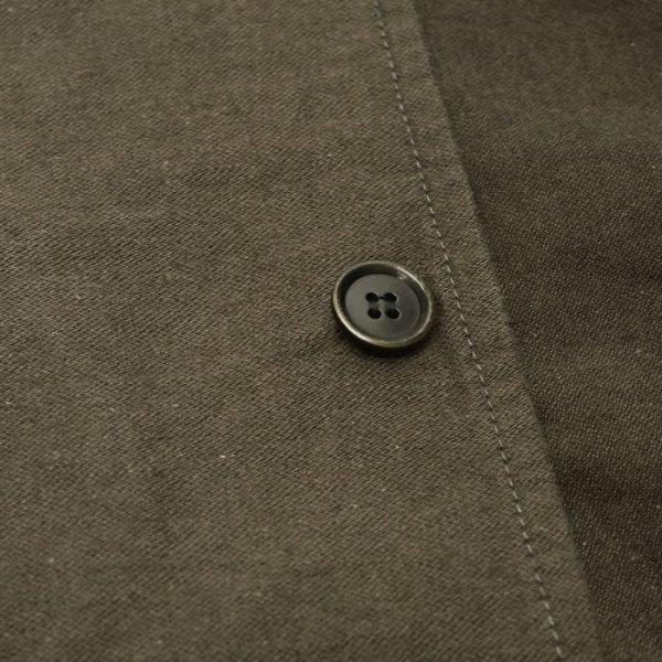 画像7: F.O.B FACTORY(エフオービーファクトリー)FRENCH BASK COAT(フレンチバスクコート)"CL DOUBLECLOTH BACK SATIN" / Charcoal(チャコールグレー) (7)