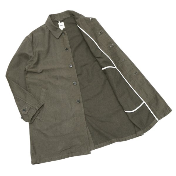 画像6: F.O.B FACTORY(エフオービーファクトリー)FRENCH BASK COAT(フレンチバスクコート)"CL DOUBLECLOTH BACK SATIN" / Charcoal(チャコールグレー) (6)