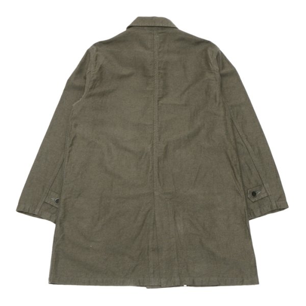 画像2: F.O.B FACTORY(エフオービーファクトリー)FRENCH BASK COAT(フレンチバスクコート)"CL DOUBLECLOTH BACK SATIN" / Charcoal(チャコールグレー) (2)