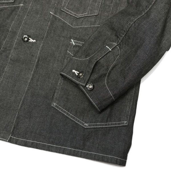 画像5: Post O'Alls（ポストオーバーオールズ）DeLuxe Railroader2（デラックス・レイルローダー2）"8oz Denim with taffeta lining" / Black（ブラック） (5)