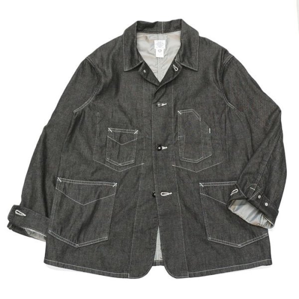 画像1:  Post O'Alls（ポストオーバーオールズ）DeLuxe Railroader2（デラックス・レイルローダー2）"8oz Denim with taffeta lining" / Black（ブラック） (1)