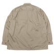 画像3: KAPTAIN SUNSHINE（キャプテンサンシャイン）Garment Dyed Safari Shirt Jacket（ガーメントダイドサファリシャツジャケット）FINX SATIN CLOTH/Taupe（トープ）・Ink Black（インクブラック） (3)