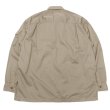 画像2: KAPTAIN SUNSHINE（キャプテンサンシャイン）Garment Dyed Safari Shirt Jacket（ガーメントダイドサファリシャツジャケット）FINX SATIN CLOTH/Taupe（トープ） (2)