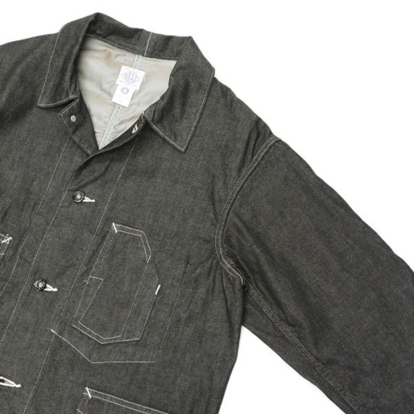 画像4: Post O'Alls（ポストオーバーオールズ）DeLuxe Railroader2（デラックス・レイルローダー2）"8oz Denim with taffeta lining" / Black（ブラック） (4)