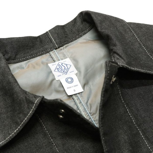 画像7: Post O'Alls（ポストオーバーオールズ）DeLuxe Railroader2（デラックス・レイルローダー2）"8oz Denim with taffeta lining" / Black（ブラック） (7)