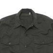 画像6: KAPTAIN SUNSHINE（キャプテンサンシャイン）Garment Dyed Safari Shirt Jacket（ガーメントダイドサファリシャツジャケット）FINX SATIN CLOTH/Taupe（トープ）・Ink Black（インクブラック） (6)