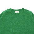 画像3: INVERALLAN（インバーアラン）Crew Neck Saddle Shoulder Sweater（クルーネックサドルショルダーセーター）Supersoft Shetland/Pixie（グリーン） (3)